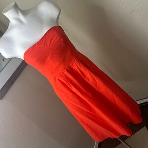 JCrew NWT Strapless Red Dress Size 0